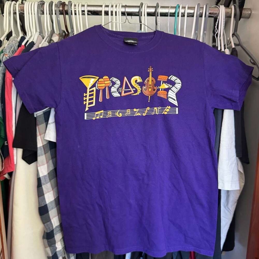 Thrasher Magazine Fillmore Logo Graphic T-Shirt Purple
